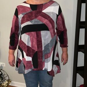 Alfani Women's Tunic - Black, Gray, Burgundy